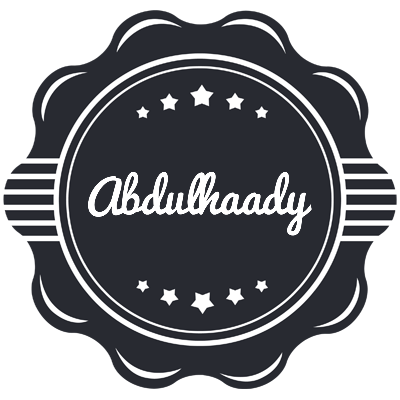 Abdulhaady badge logo