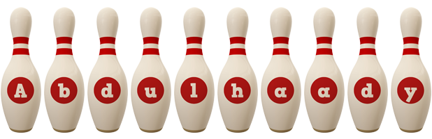 Abdulhaady bowling-pin logo