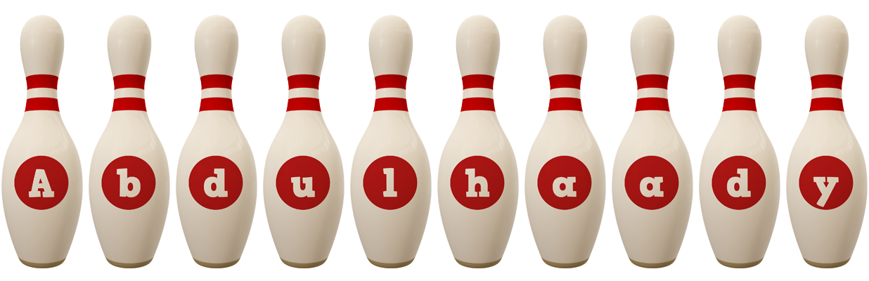 Abdulhaady bowling-pin logo