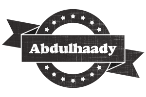 Abdulhaady grunge logo