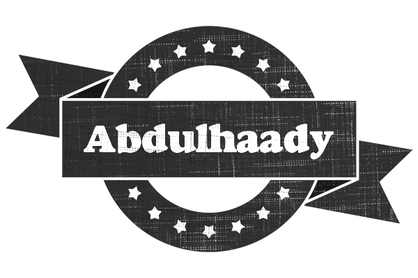 Abdulhaady grunge logo