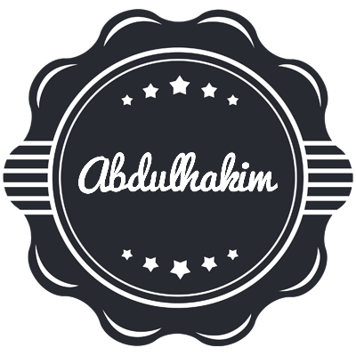 Abdulhakim badge logo
