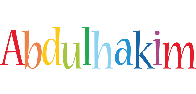 Abdulhakim birthday logo