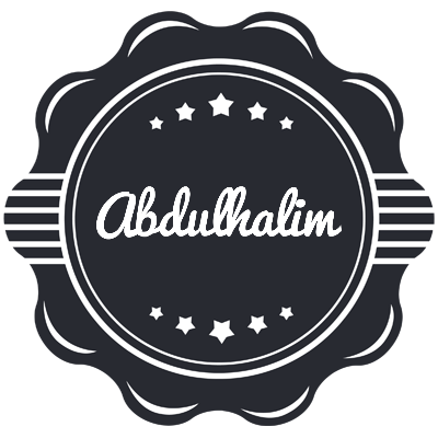 Abdulhalim badge logo