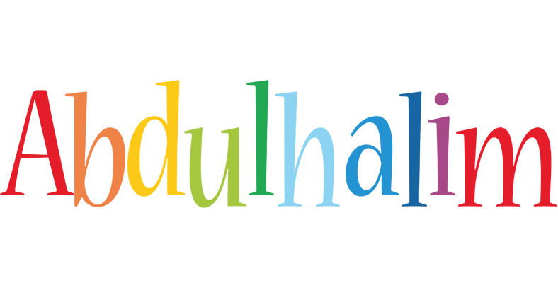 Abdulhalim birthday logo