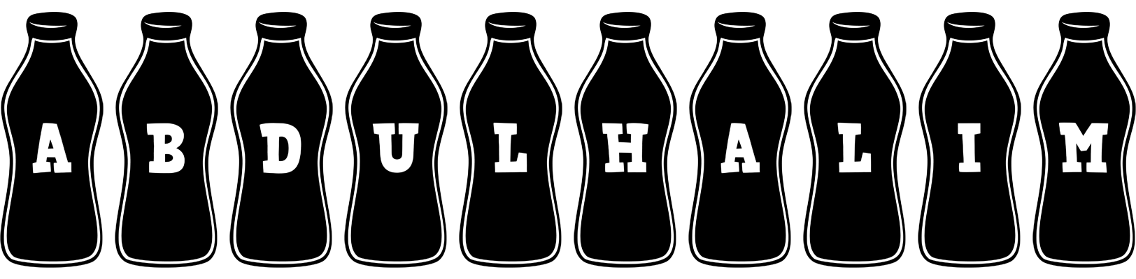 Abdulhalim bottle logo
