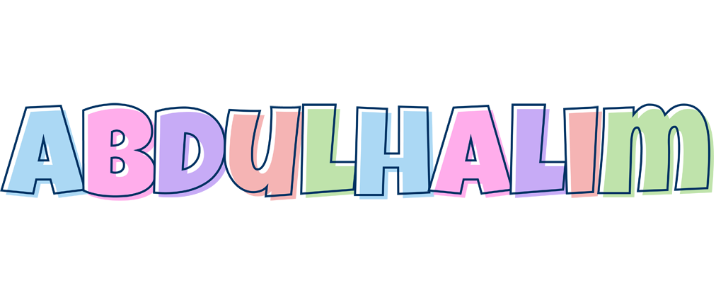 Abdulhalim pastel logo