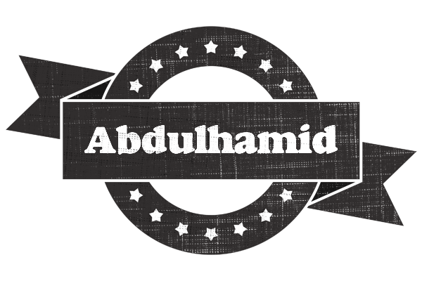 Abdulhamid grunge logo
