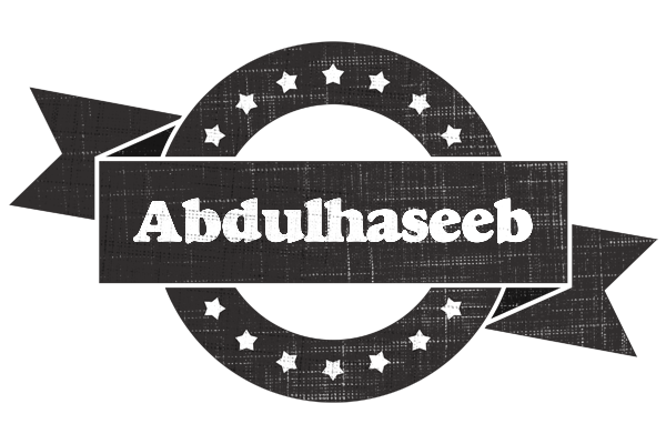 Abdulhaseeb grunge logo
