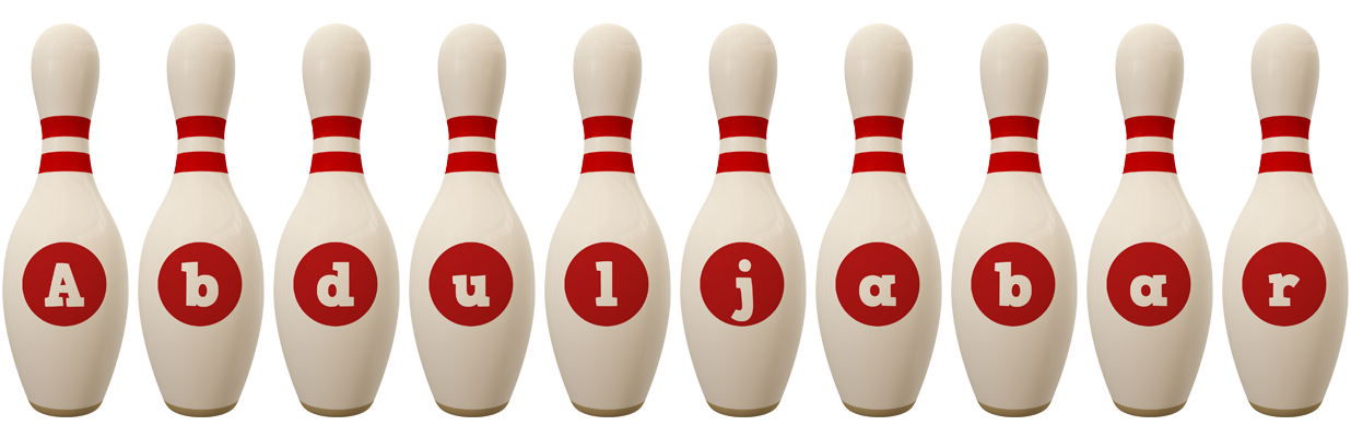 Abduljabar bowling-pin logo