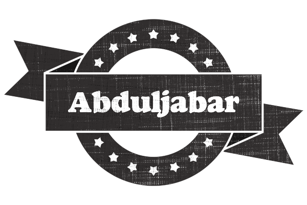 Abduljabar grunge logo