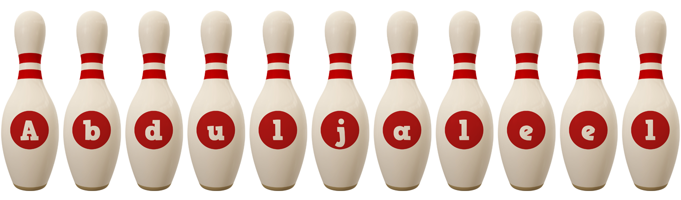 Abduljaleel bowling-pin logo