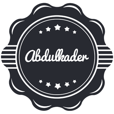 Abdulkader badge logo