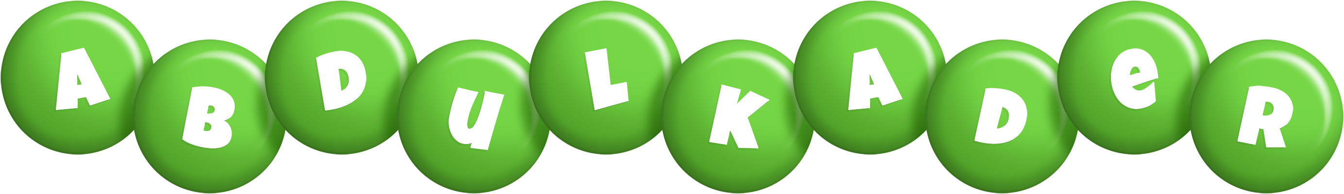 Abdulkader candy-green logo