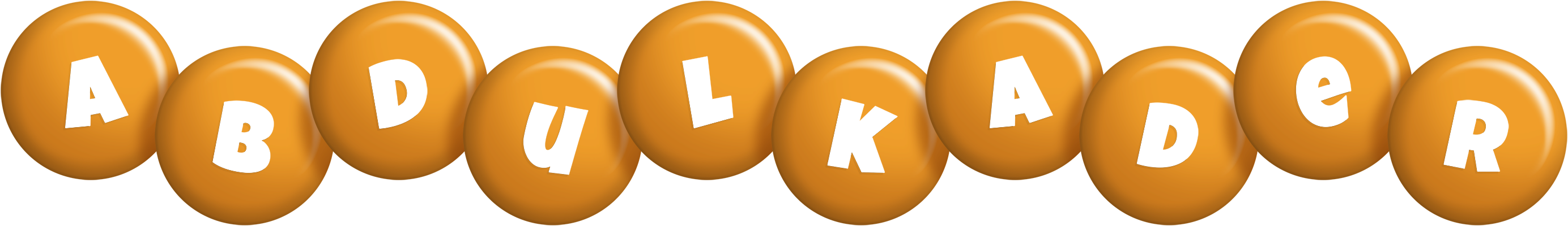 Abdulkader candy-orange logo