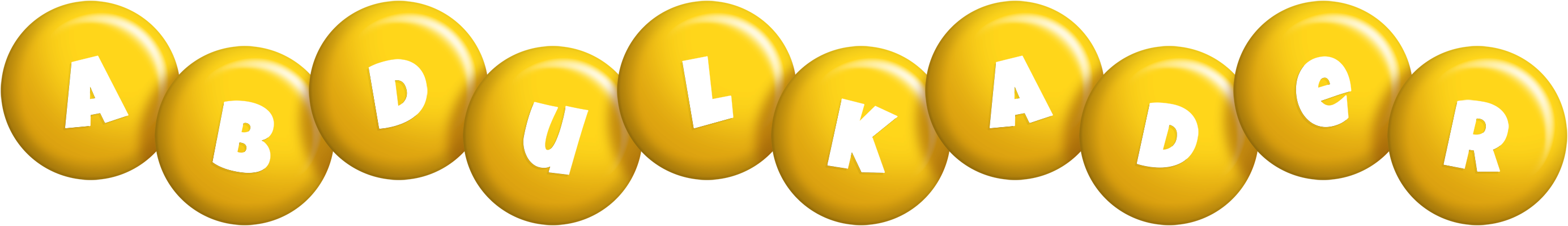Abdulkader candy-yellow logo