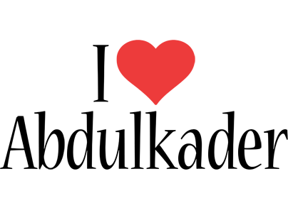 Abdulkader i-love logo