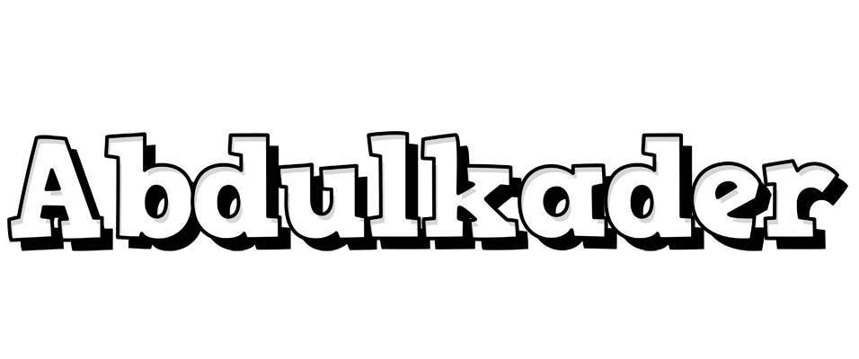 Abdulkader snowing logo