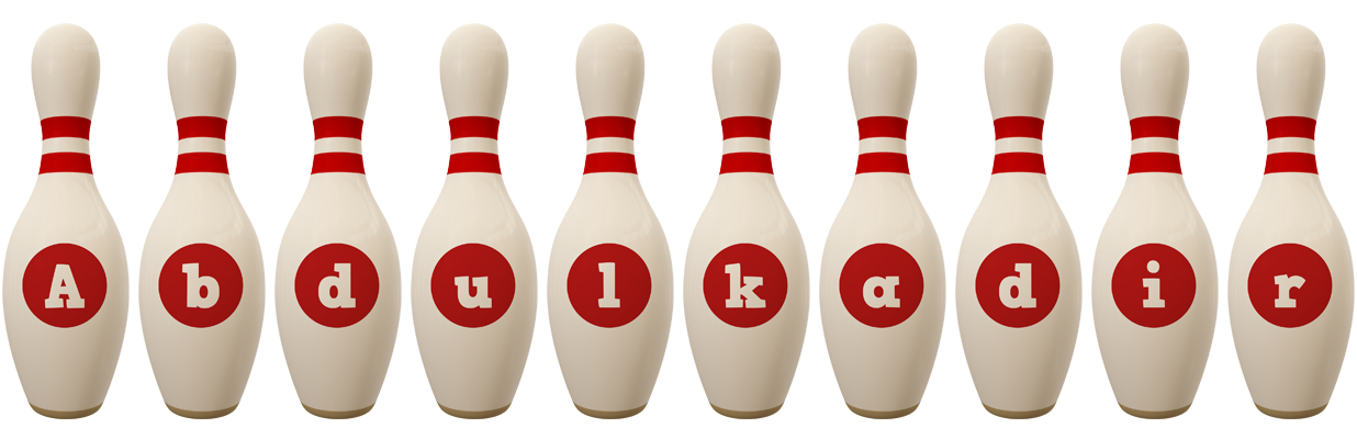 Abdulkadir bowling-pin logo