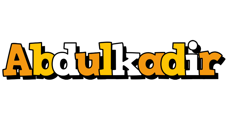Abdulkadir cartoon logo