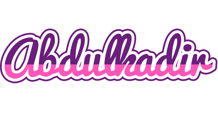 Abdulkadir cheerful logo