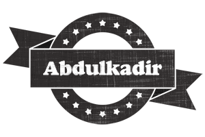 Abdulkadir grunge logo