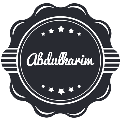 Abdulkarim badge logo