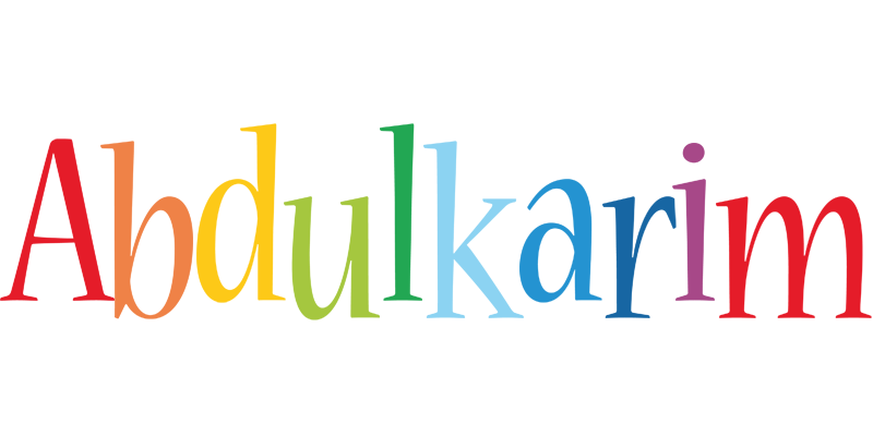 Abdulkarim birthday logo
