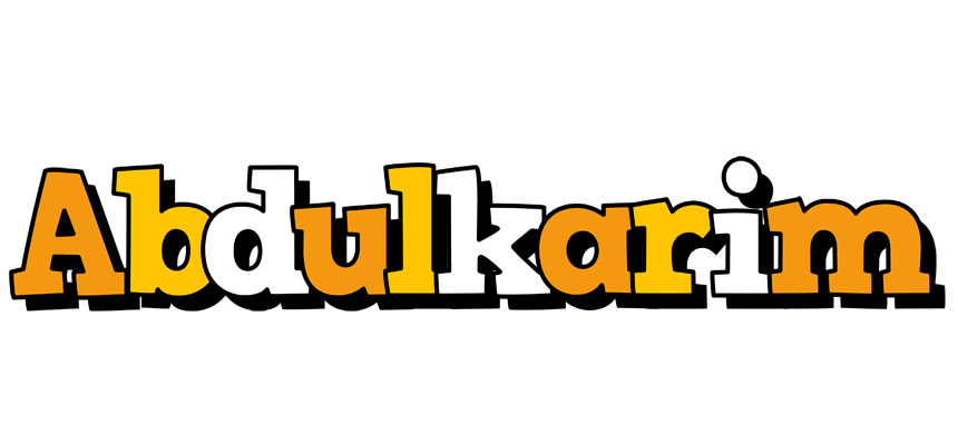 Abdulkarim cartoon logo