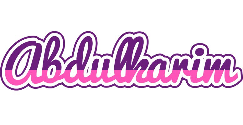 Abdulkarim cheerful logo