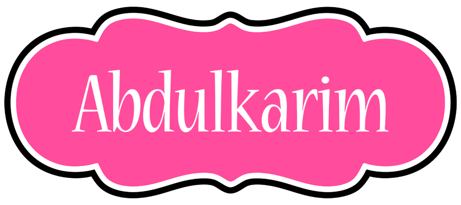 Abdulkarim invitation logo