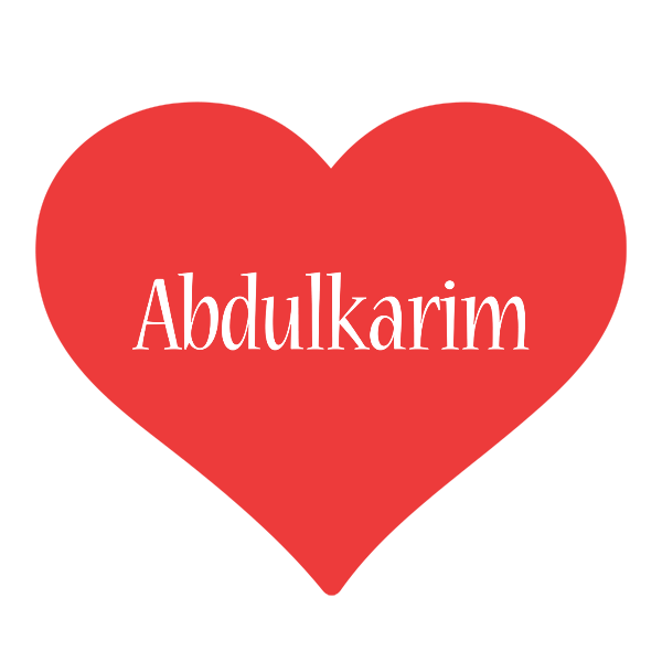 Abdulkarim love logo