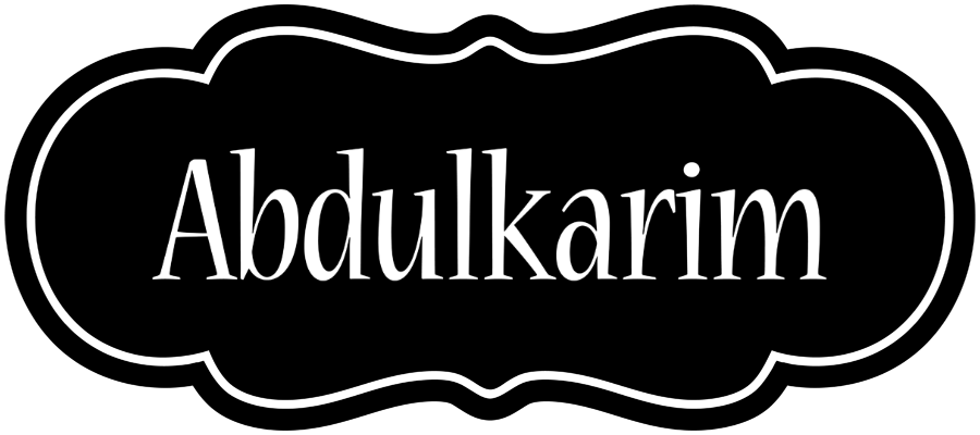 Abdulkarim welcome logo