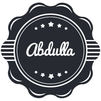 Abdulla badge logo