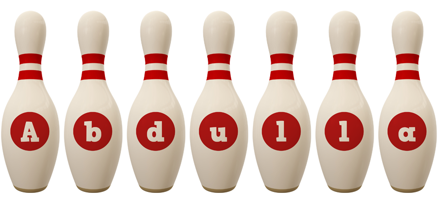 Abdulla bowling-pin logo