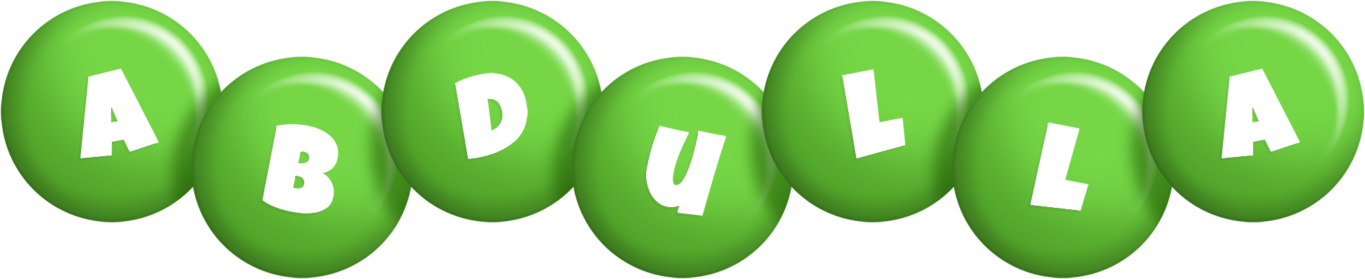 Abdulla candy-green logo