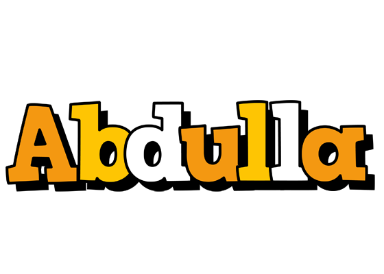 Abdulla cartoon logo