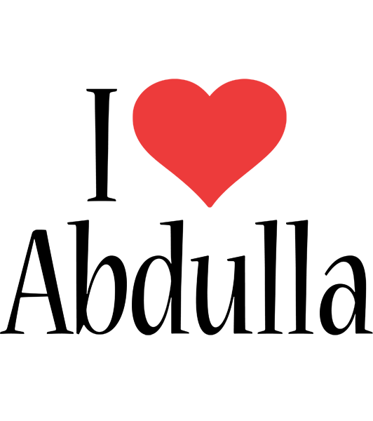 Abdulla i-love logo