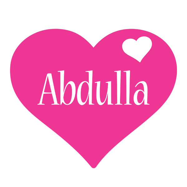 Abdulla love-heart logo