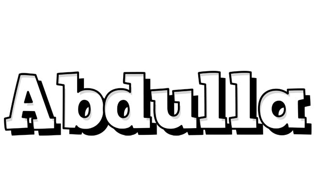 Abdulla snowing logo