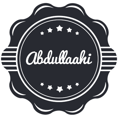 Abdullaahi badge logo