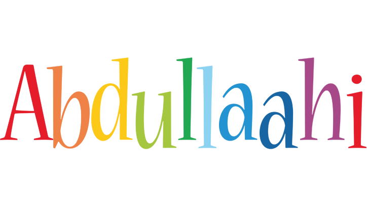 Abdullaahi birthday logo