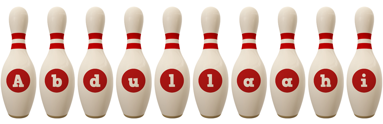 Abdullaahi bowling-pin logo