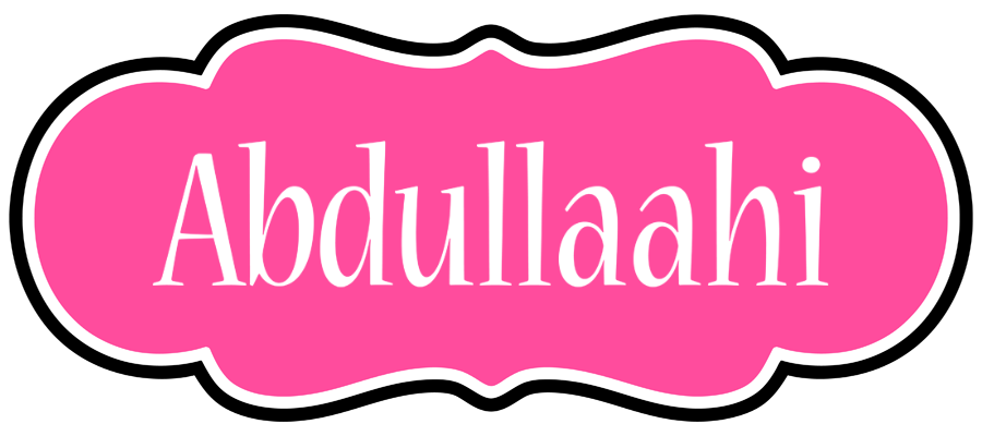 Abdullaahi invitation logo