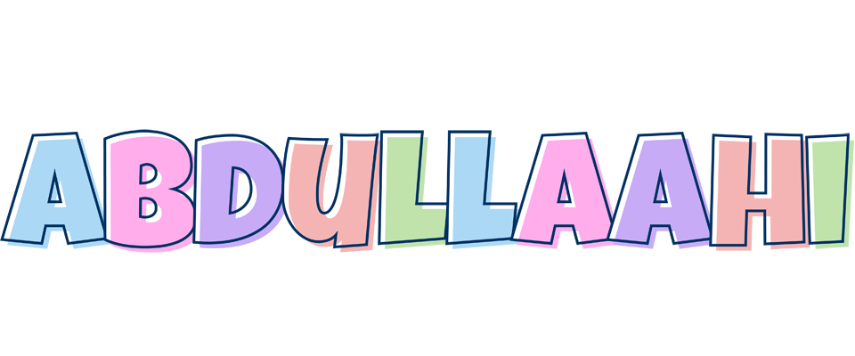 Abdullaahi pastel logo