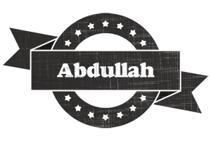 Abdullah grunge logo