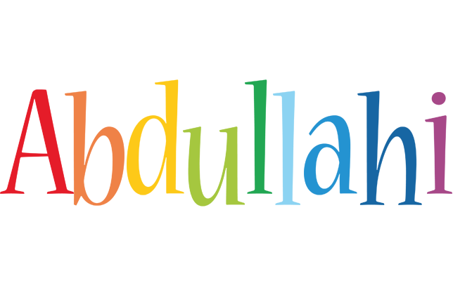 Abdullahi birthday logo