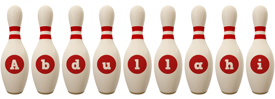 Abdullahi bowling-pin logo