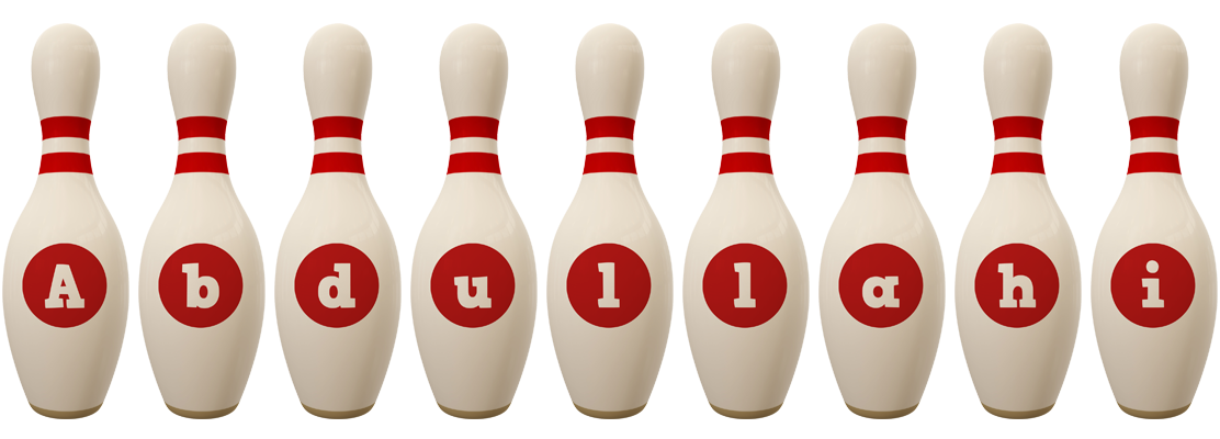 Abdullahi bowling-pin logo