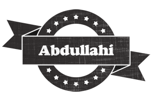 Abdullahi grunge logo